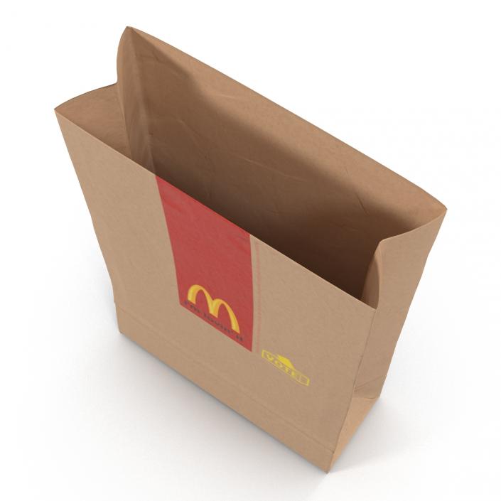 3D Fast Food Paper Bag 3 Mcdonalds