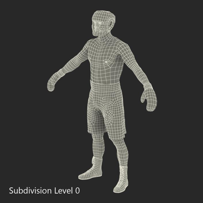 3D model Adult Boxer Man