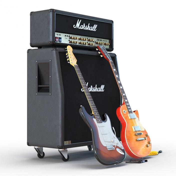 Guitar Equipment Collection 3D
