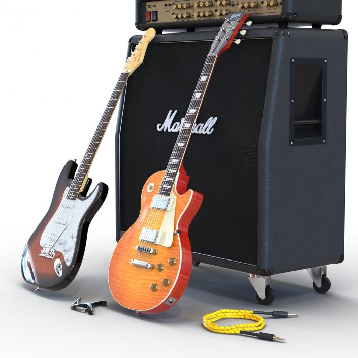 Guitar Equipment Collection 3D