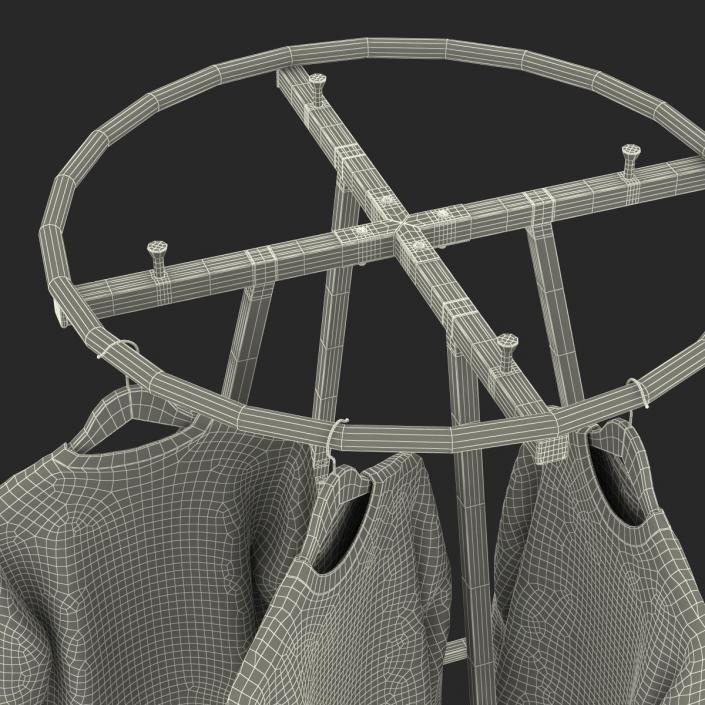 3D Round Clothing Rack 2