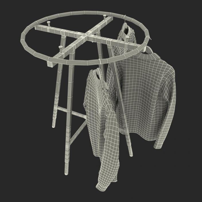 3D Round Clothing Rack 4