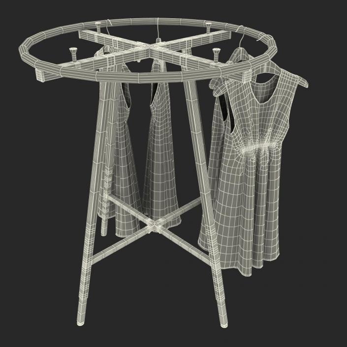 3D Round Clothing Rack 3