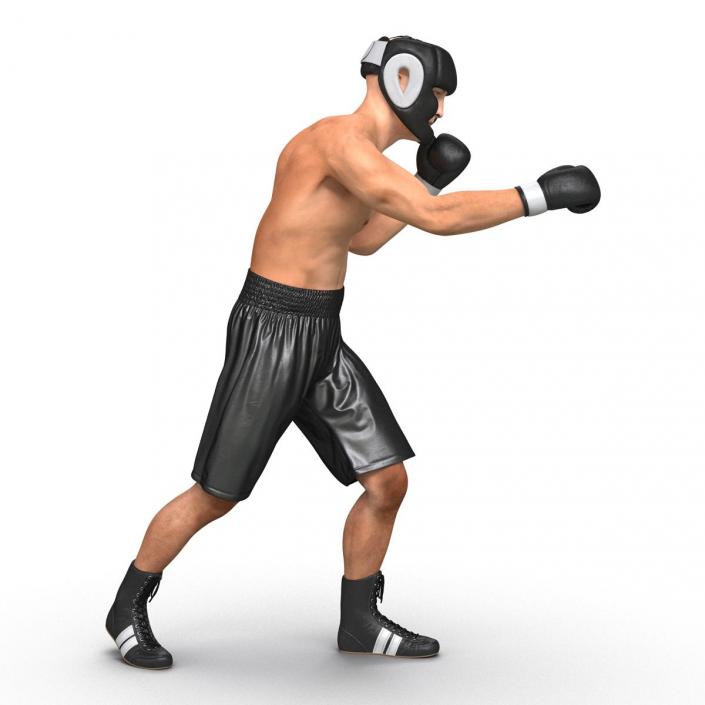 Adult Boxer Man Rigged 3D