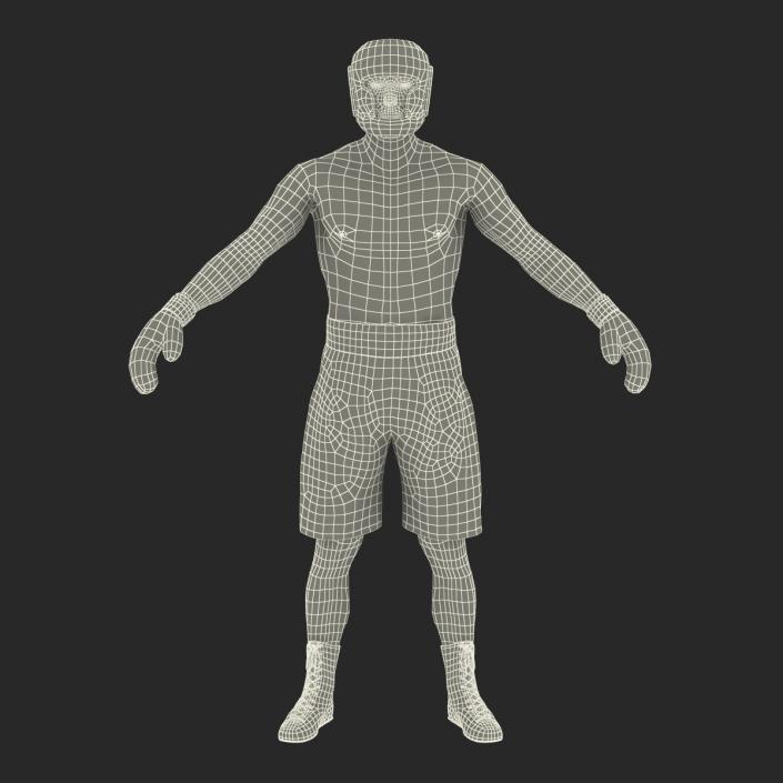 Adult Boxer Man Rigged 3D