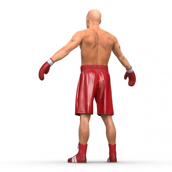 3D Boxer Man Rigged 2 model