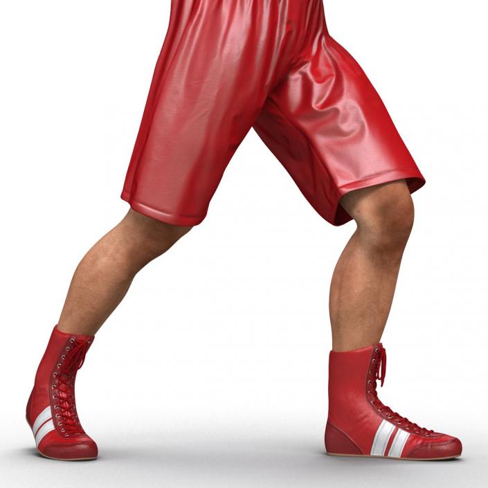 3D Boxer Man Pose 3
