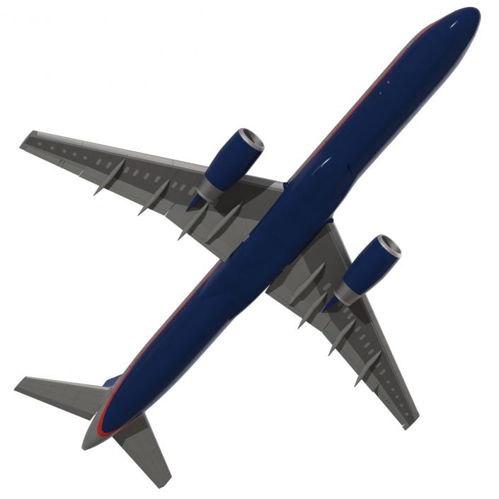 3D Boeing 757-200F United Airlines Rigged model