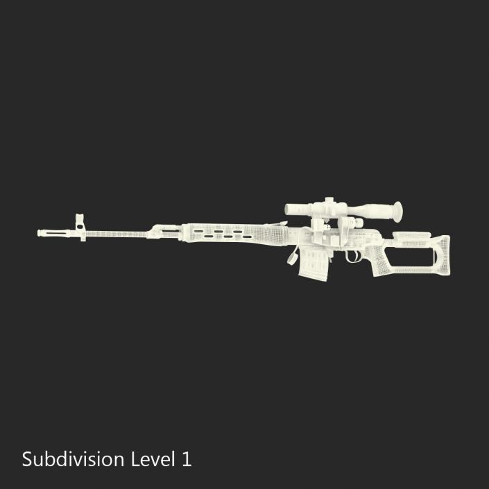 3D model Dragunov Sniper Rifle SVD