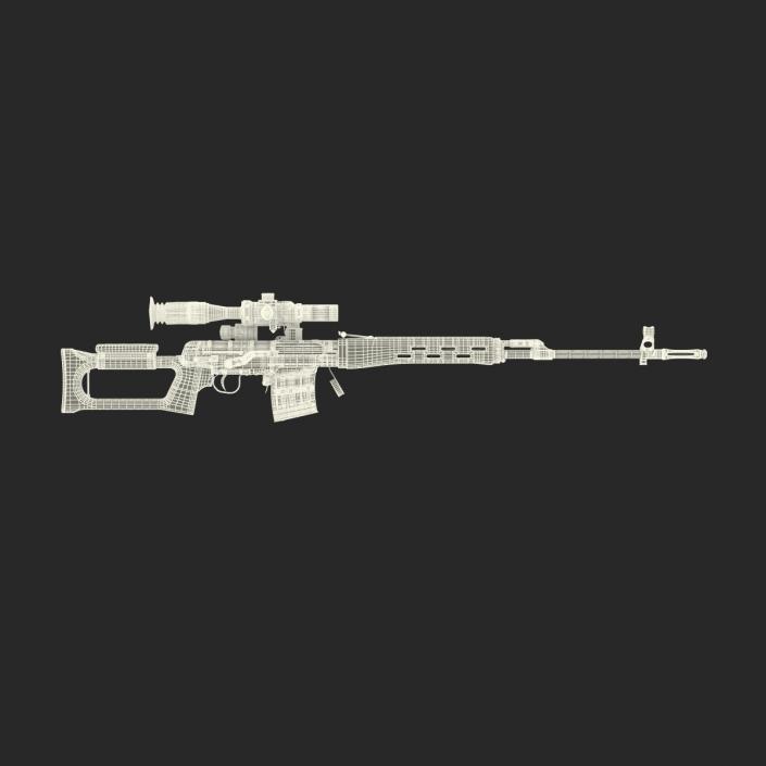 3D model Dragunov Sniper Rifle SVD