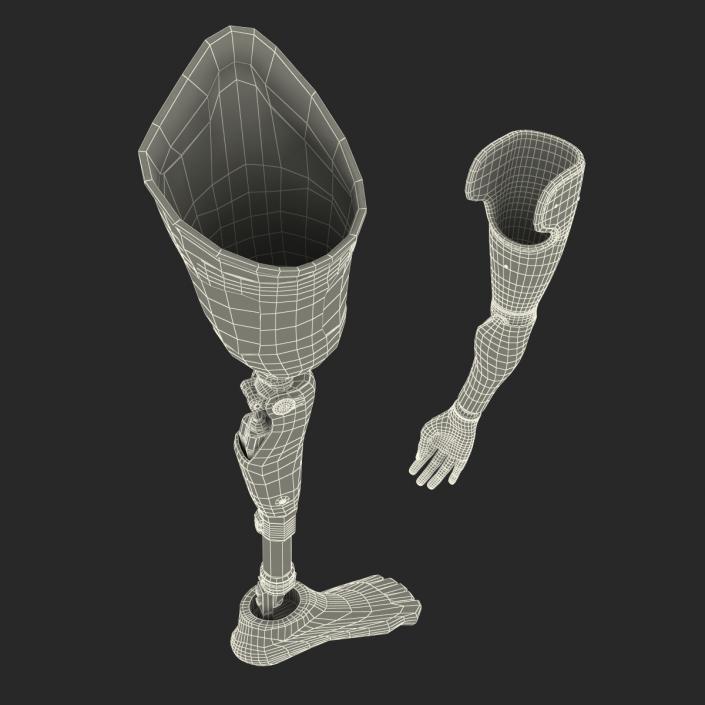 3D Prosthetic Leg and Arm Collection model