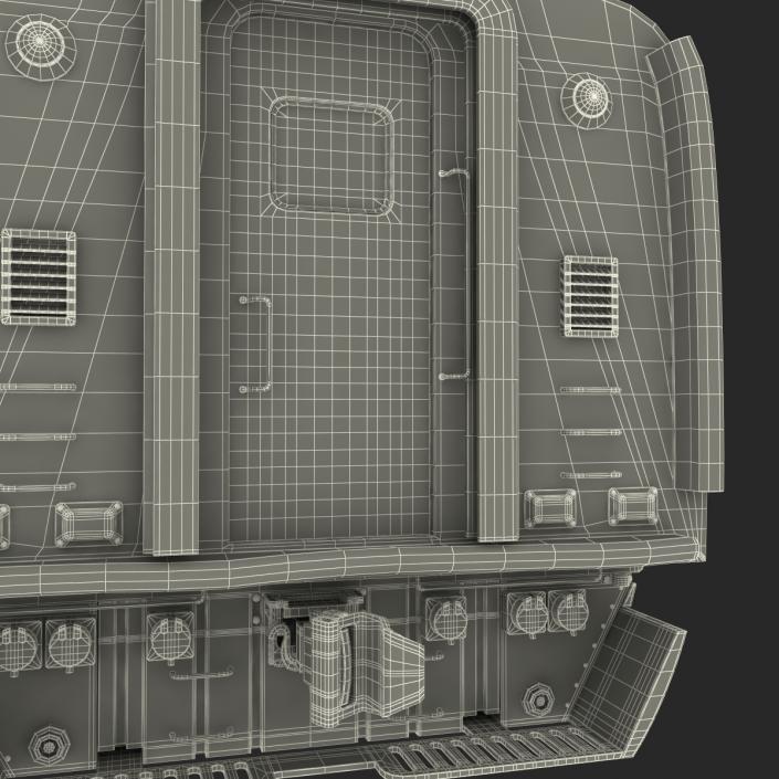 Speed Train Locomotive Generic Rigged 3D