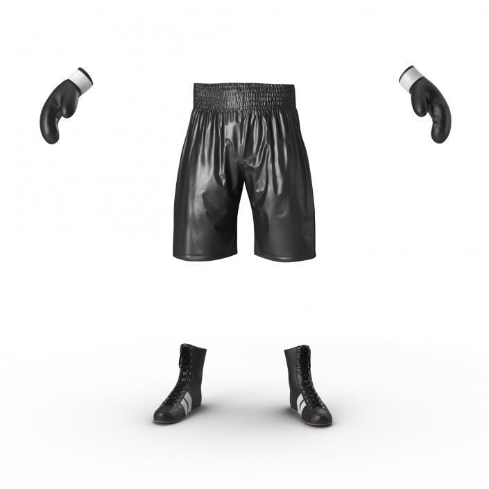 Boxing Gear Black 2 3D model