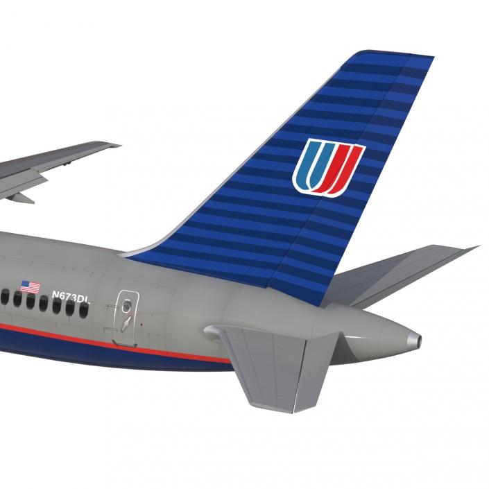 3D model Boeing 757-300 United Airlines