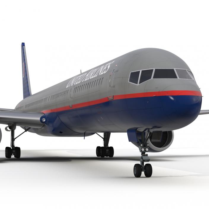 3D model Boeing 757-300 United Airlines