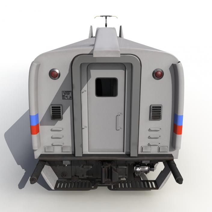 3D model Speed Train Passenger Car Generic Rigged