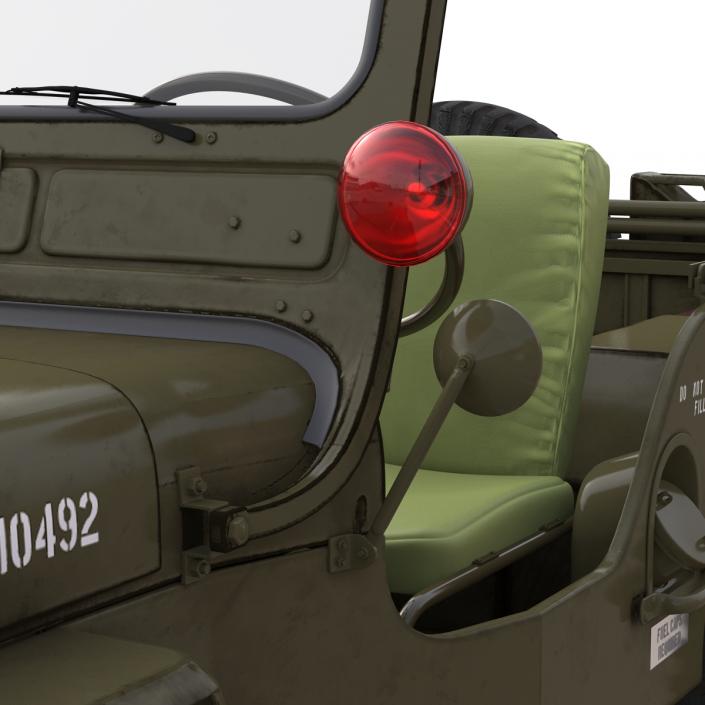 Jeep Willys M38 Rigged 3D