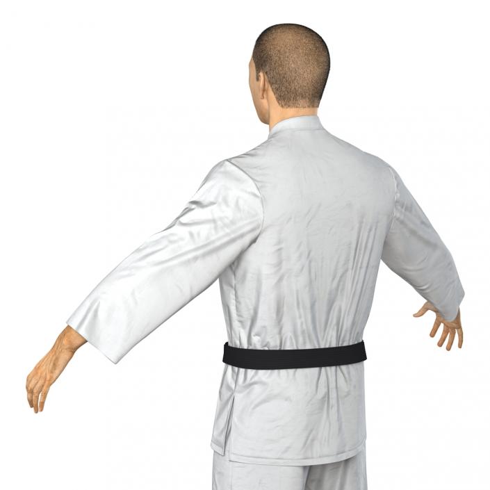 Japanese Karate Fighter with Fur 3D