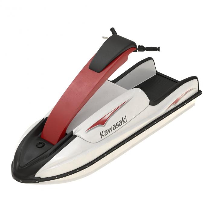 3D model Sport Water Scooter Kawasaki Rigged