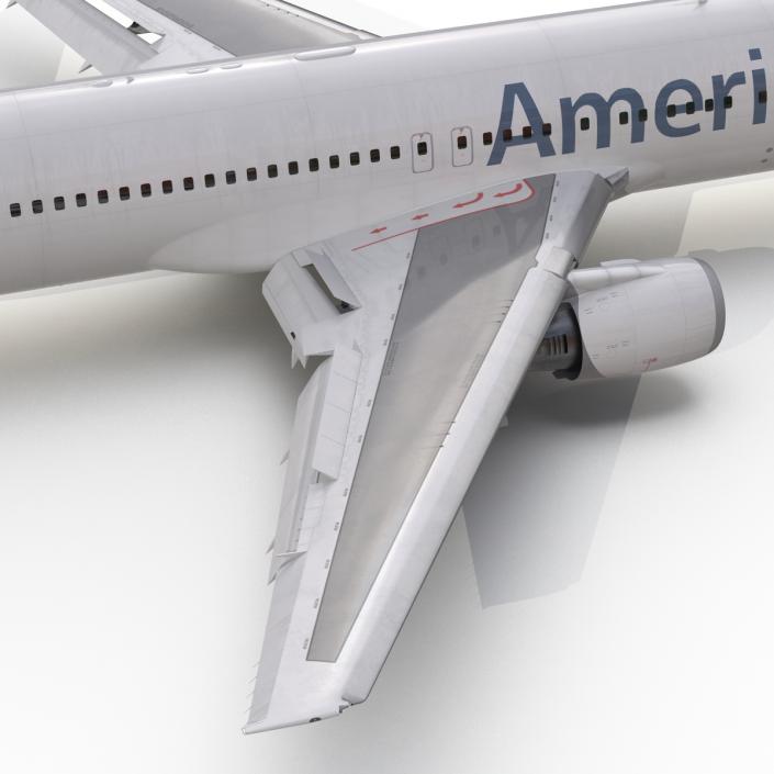 Boeing 767-300 American Airlines Rigged 3D model