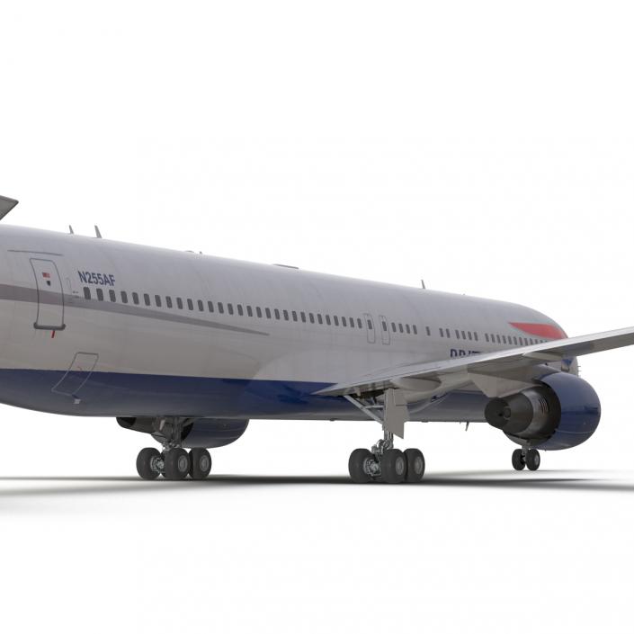 Boeing 767-300 British Airways Rigged 3D