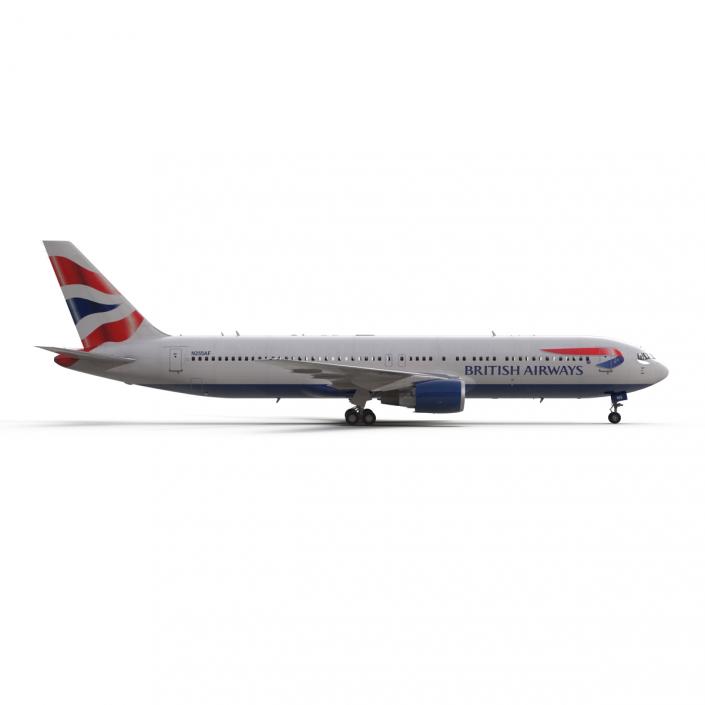 3D model Boeing 767-300 British Airways