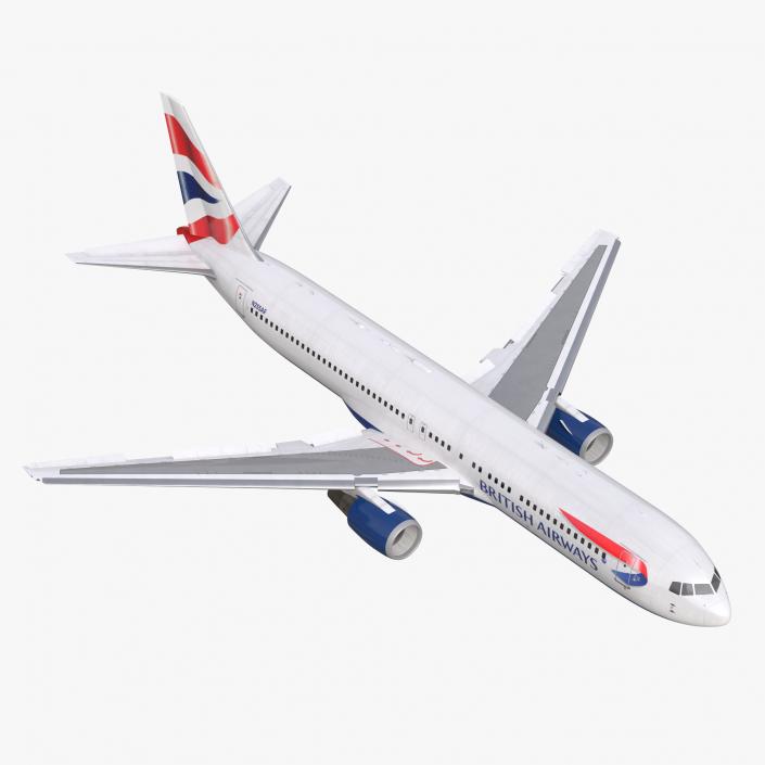 Boeing 767-300 British Airways Rigged 3D