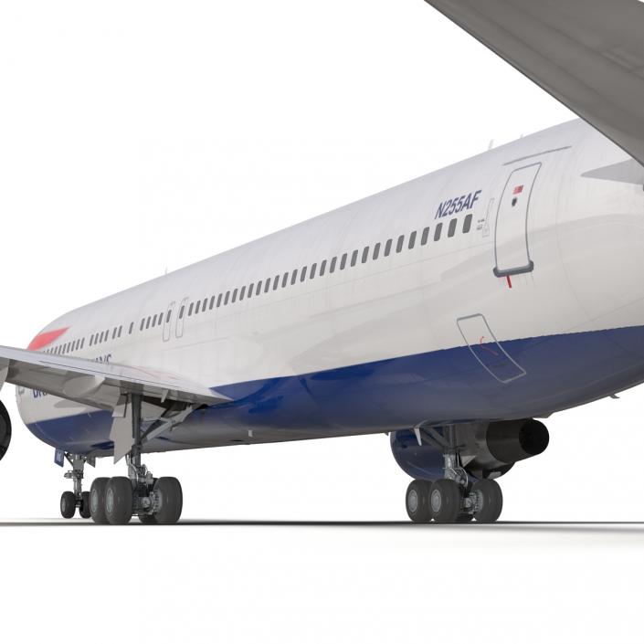 3D model Boeing 767-300 British Airways