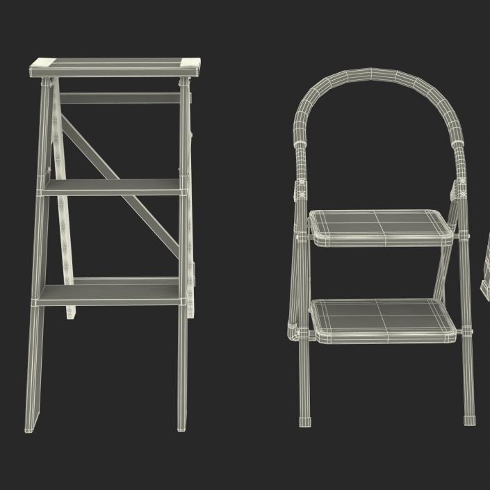 3D Step Ladders 3D Models Collection model