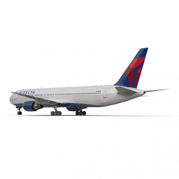 Boeing 767-300 Delta Air Lines Rigged 3D