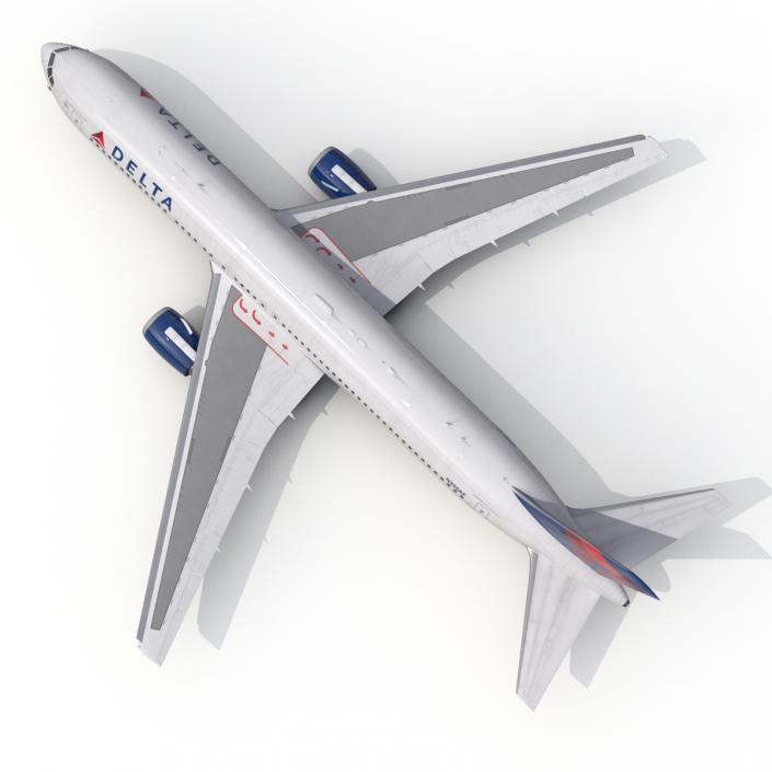 Boeing 767-300 Delta Air Lines Rigged 3D