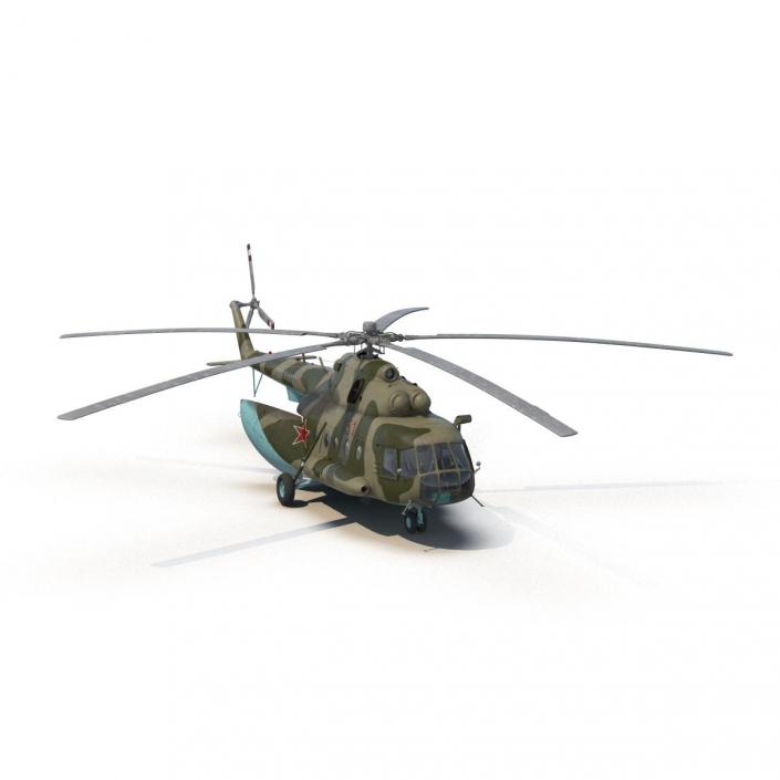 3D Mi-8 Hip Russian Millitary Medium Transport Helicopter Rigged