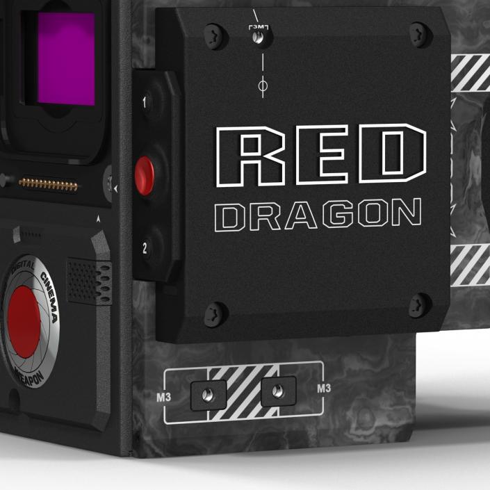 3D model Red Weapon Dragon 6k Body