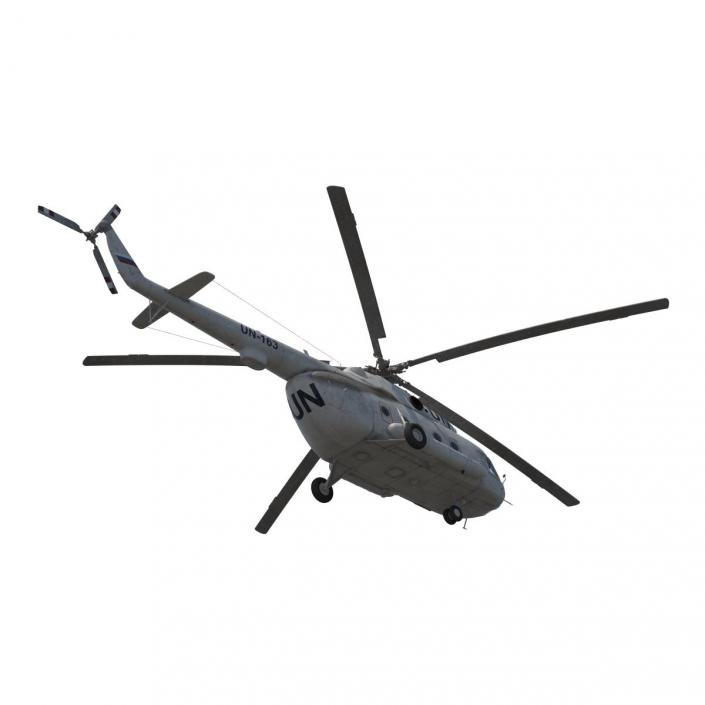 3D Mi-8 Hip United Nations Medium Transport Helicopter