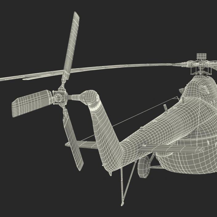 3D model Mil Mi-8 Hip Russian Medium Transport Helicopter Rigged