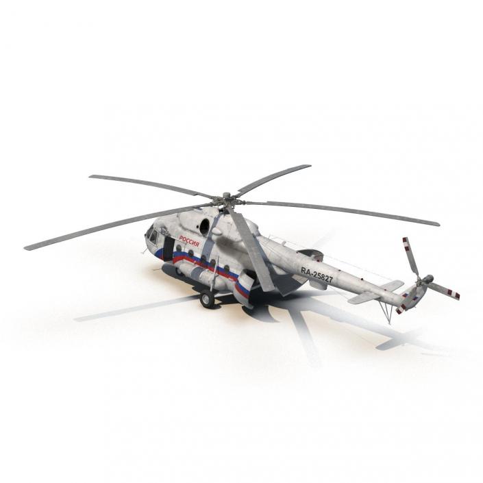 3D Mil Mi-8 Hip Russian Medium Transport Helicopter model