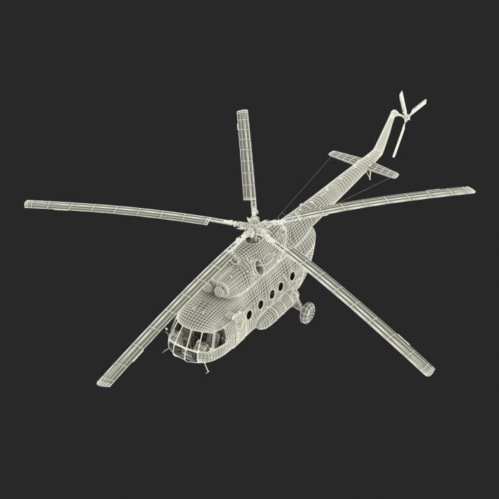 3D Mil Mi-8 Hip Russian Medium Transport Helicopter model