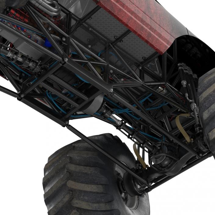 3D model Monster Truck Generic 2 Rigged