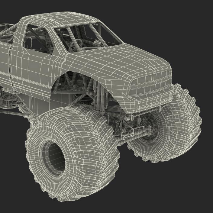 3D Monster Truck Generic 2 model