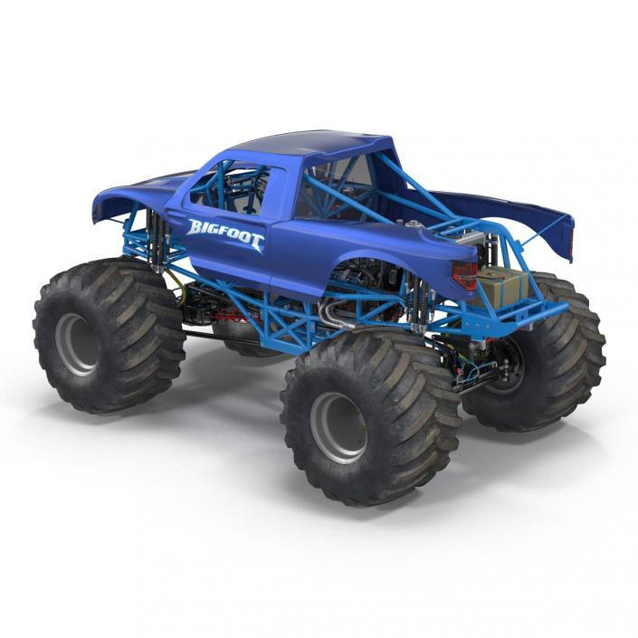 3D Monster Truck Bigfoot Generic Rigged