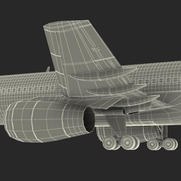 Boeing 757-300 United Airlines Rigged 3D