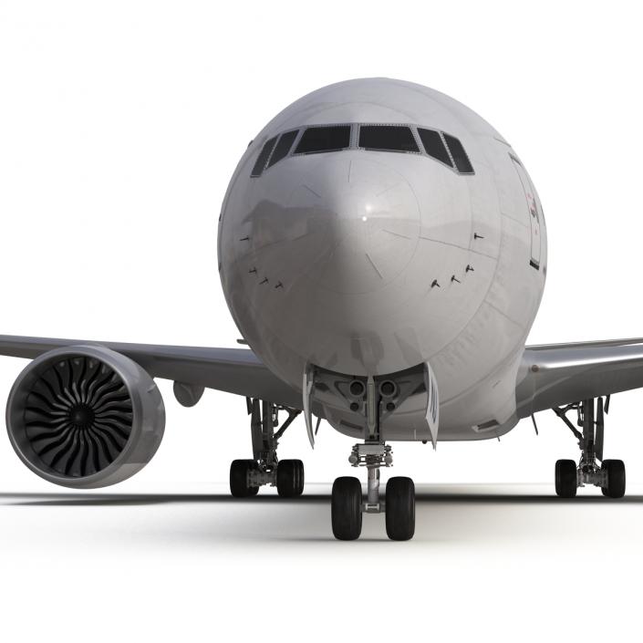 3D Boeing 777-8x Generic Rigged model
