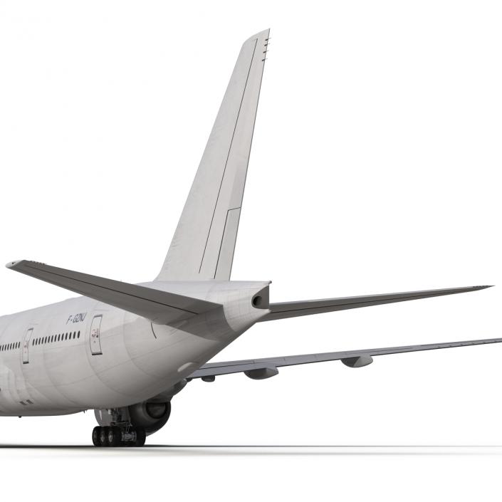 3D Boeing 777-8x Generic Rigged model