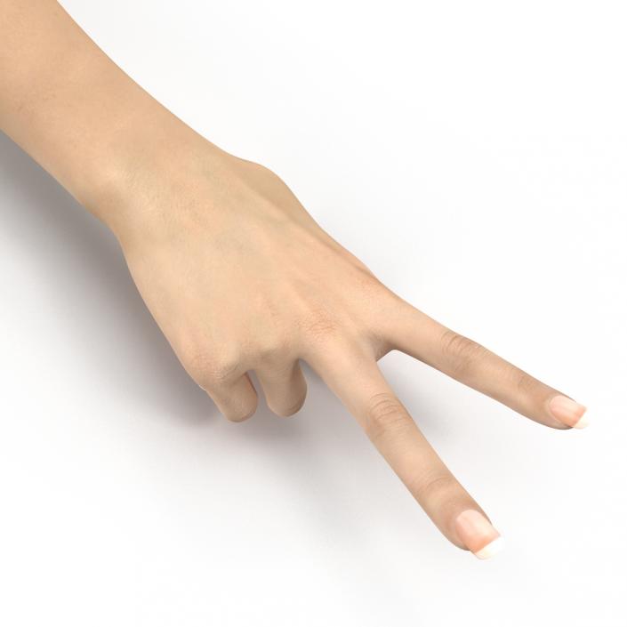 3D model Female Hand 3 Pose 2