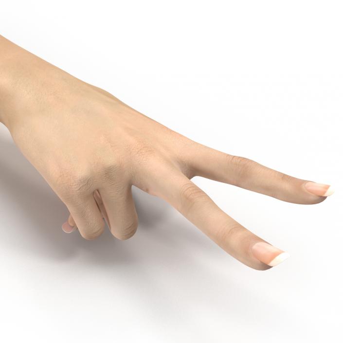 3D model Female Hand 3 Pose 2