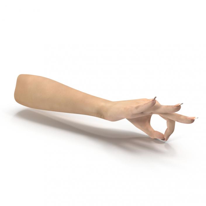 3D model Female Hand 3 Pose 4