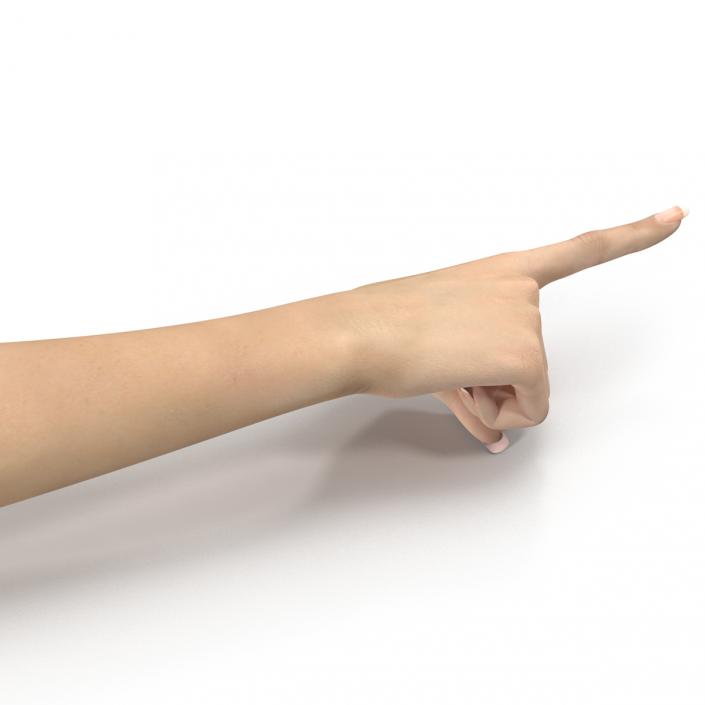 3D model Female Hand 3 Pose 5