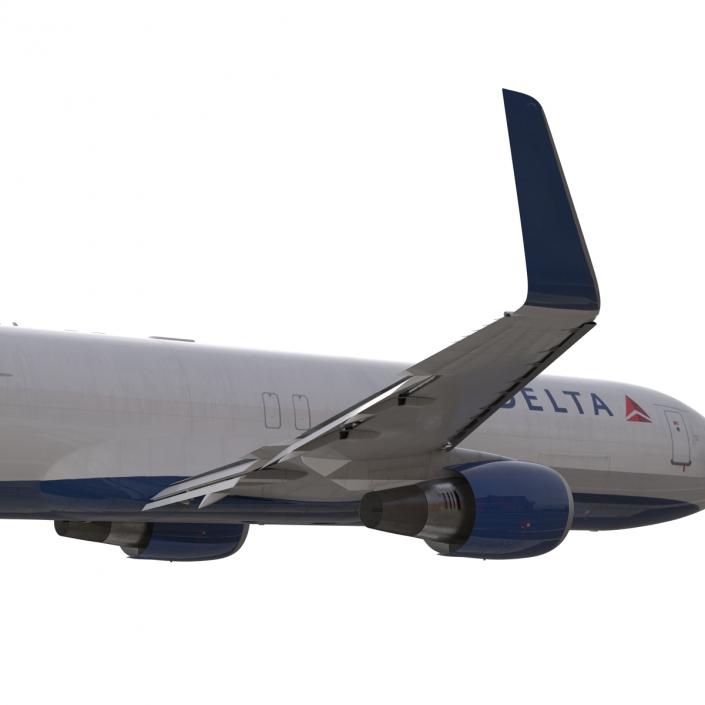 3D Boeing 767-300F Delta Air Lines Rigged model
