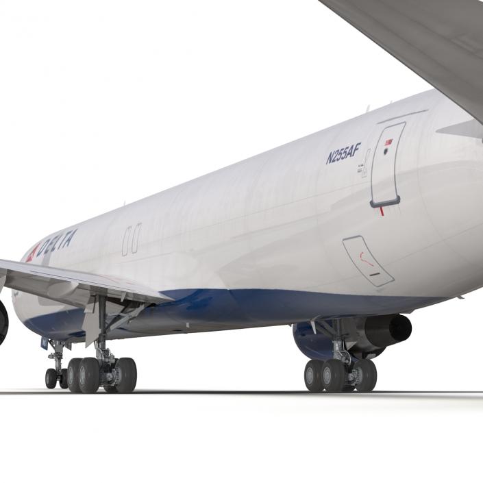 3D Boeing 767-300F Delta Air Lines Rigged model