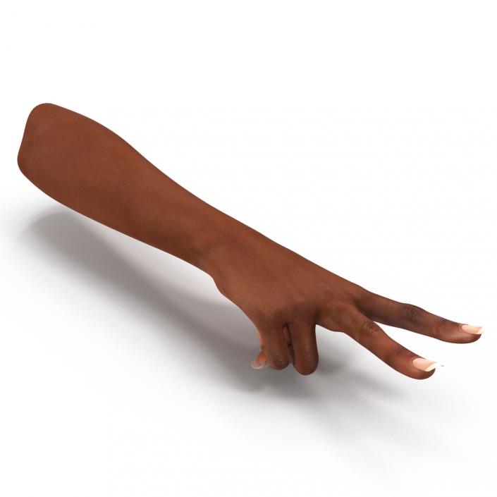 3D model Female Hand African American Pose 2